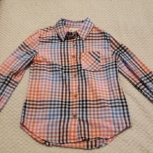 🏖$5 SALE! Girls plaid button down shirt